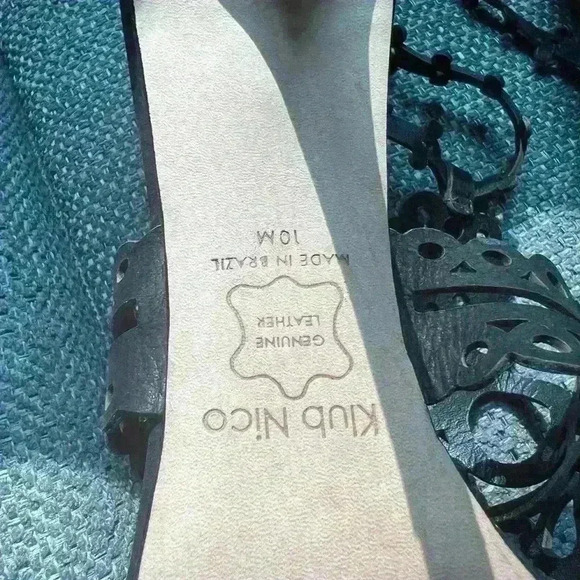 Klub Nico Antonia Sandal Heels Size 10 Black - Picture 8 of 11